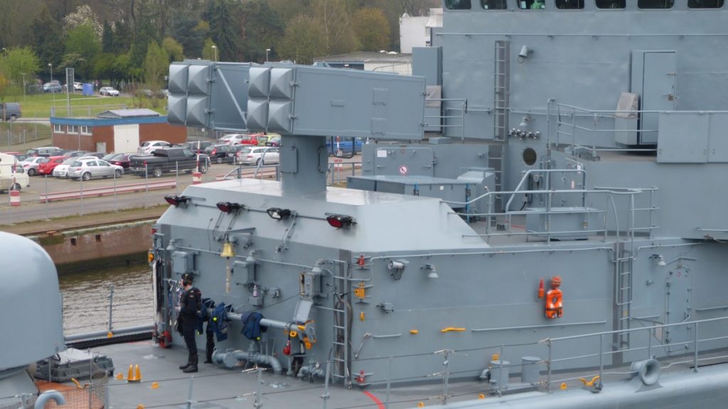 Bewaffnung der „F214“ – Fregatte "Lübeck"