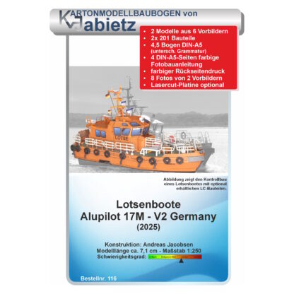 Lotsenboote Alupilot 17M - V2 Germany (2025) mit Rettungsplattform